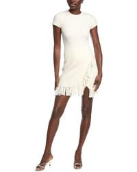 Jonathan Simkhai - Demitria Crewneck Mini Dress With Wrap - Lyst