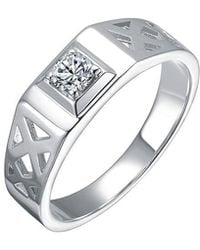 Rachel Glauber - Plated Cz Statement Ring - Lyst
