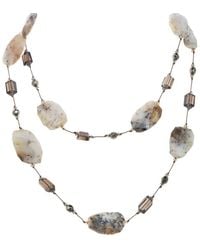 Margo Morrison - Dendrite Opal, Pyrite, Smoky Quartz Necklace - Lyst