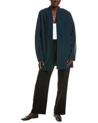 Eileen Fisher - High Collar Wool Jacket - Lyst