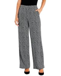 NIC+ZOE - Nic+zoe Petite Etched Tweed Wide Leg Ankle Pant - Lyst