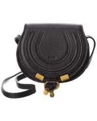 Chloé Marcie Nano Leather Shoulder Bag - Black