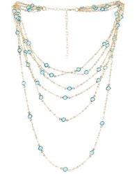 Saachi - Crystal Layer Necklace - Lyst
