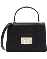 Furla - Venere Mini Leather Top Handle Clutch - Lyst