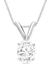 Amairah - 14K 2.00 Ct. Tw. Lab-Grown Diamond Solitaire Pendant Necklace - Lyst