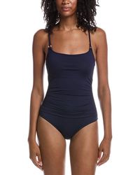 Anne Cole - Shirred Mallot One-Piece - Lyst
