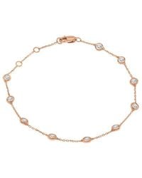 Diamond Select Cuts - 14K Rose 0.75 Ct. Tw. Diamond Bracelet - Lyst