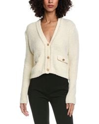 FRAME - Frame Cropped Wool-Blend Cardigan - Lyst