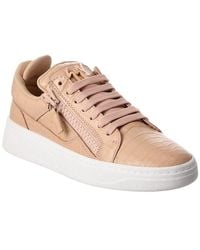 Giuseppe Zanotti - Gz/94 Croc-Embossed Leather Sneaker - Lyst