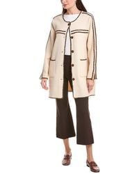 NVLT - Mid Length Herringbone Mink Eyelash Coat - Lyst