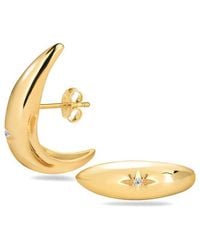 Gabi Rielle - 14k Over Silver Cz Stargazer Studs - Lyst