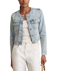 Reiss - Medora Denim Jacket - Lyst