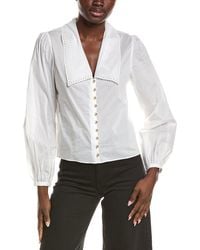 FRAME - Frame The Eyelet Sailor Blouse - Lyst