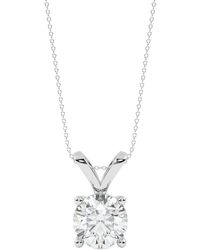 Lab Grown Diamonds - 14K 1.00 Ct. Tw. Lab-Grown Diamond Necklace - Lyst