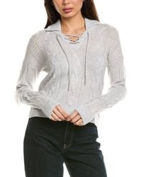 Brodie Cashmere - Cable Fringe Wool & Cashmere-Blend Polo Sweater - Lyst
