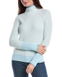 Forte - Plaited Rib Funnel Neck Cashmere Sweater - Lyst
