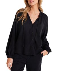 Bella Dahl - Raglan Button Down Shirt - Lyst