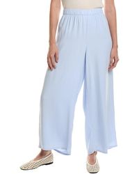 Eileen Fisher - Wide Ankle Silk Pant - Lyst