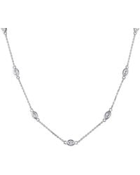 Diamond Select Cuts - 14K 0.84 Ct. Tw. Diamond Station Necklace - Lyst