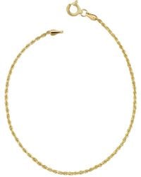Sabrina Designs - 14k Rope Ankle Bracelet - Lyst