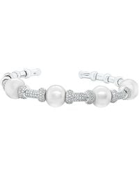 Diana M. Jewels - Fine Jewelry 18k 1.90 Ct. Tw. Diamond & 11.5mm Pearl Cuff - Lyst