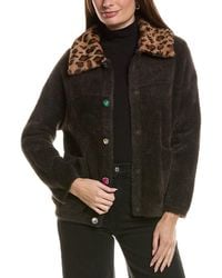 NVLT - Eyelash Knit Bomber Coatigan - Lyst