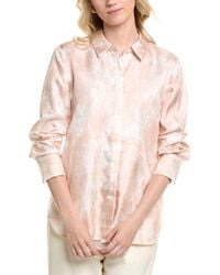 Lafayette 148 New York - Scottie Silk Blouse - Lyst