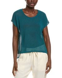 Eileen Fisher - Jewel Neck Sweater - Lyst
