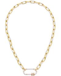 Juvell - 18k Plated Enamel Link Necklace - Lyst