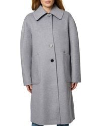 Bernardo - Long Wool-Blend Coat - Lyst