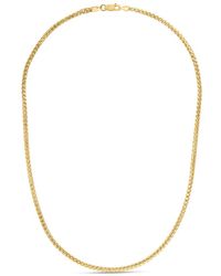Italian Silver - 14k Over Franco Chain Necklace - Lyst