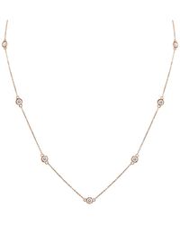 Diamond Select Cuts - 14K Rose 2.00 Ct. Tw. Diamond Necklace - Lyst