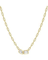 Lab Grown Diamonds - 18K Over 1.70 Ct. Tw. Lab-Grown Diamond Necklace - Lyst