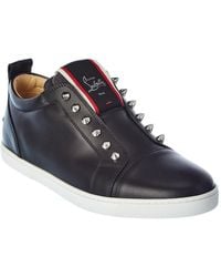 Christian Louboutin - F.a.v Fique A Vontade Leather Sneaker - Lyst