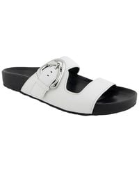 Aerosoles - Lemon Leather Flat Sandal - Lyst