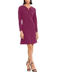 Donna Morgan - Scuba Crepe Mini Dress - Lyst