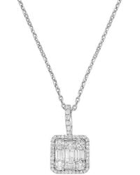 H.J. Namdar - 14K 0.68 Ct. Tw. Diamond Cluster Necklace - Lyst