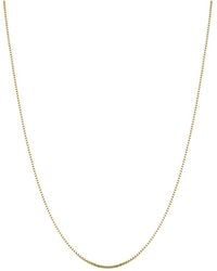 Italian Gold - 14K Venetian Box Chain Necklace - Lyst