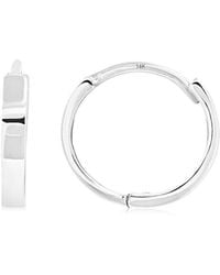 MaxColor - 14K Huggie Earrings - Lyst