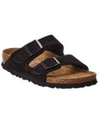 Birkenstock - Arizona Narrow Soft Footbed Suede Sandal - Lyst