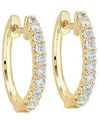 Sabrina Designs - 18k 0.28 Ct. Tw. Diamond Hoops - Lyst