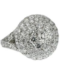 Graff - 18K 10.08 Ct. Tw. Diamond Cocktail Ring (Authentic Pre-Owned) - Lyst