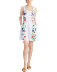 Draper James - Primrose Mini Dress With Floral Embroidery - Lyst