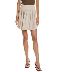 Max Studio - Shirred Short Skirt - Lyst