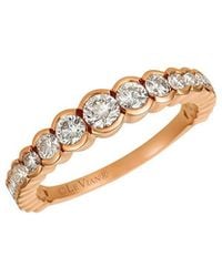 Le Vian - Stacking Bands 14K Rose 0.88 Ct. Tw. Diamond Band Ring - Lyst
