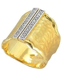 Reiss - 14k 0.24 Ct. Tw. Diamond Cuff Ring - Lyst