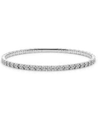 Sabrina Designs - 14K 1.00 Ct. Tw. Diamond Stackable Flexible Bangle Bracelet - Lyst