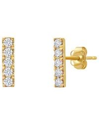 MaxColor - 14K 0.30 Ct. Tw. Lab-Grown Created Sapphire Stud Earrings - Lyst