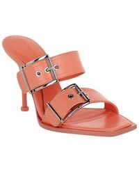 McQueen - Boxcar Si Leather Sandal - Lyst