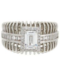 Juvell - 18K Plated Topaz Cz Ring - Lyst